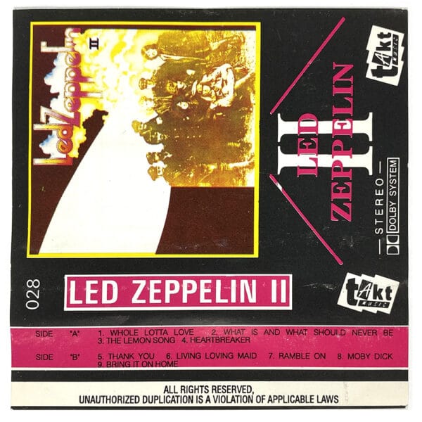 Cassette <br>Led Zeppelin II <br>Poland (TAKT-028) - Image 2