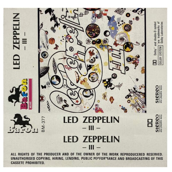 Cassette <br>Led Zeppelin III <br>Poland (BM-377) - Image 2