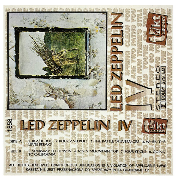 Cassette <br>Led Zeppelin IV <br>Poland (1858) - Image 2