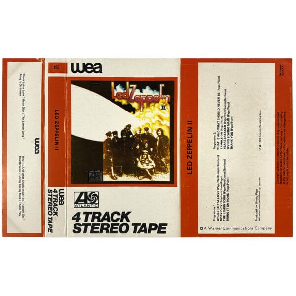 Cassette <br>Led Zeppelin II <br>South Africa (ZAT 9200) - Image 2