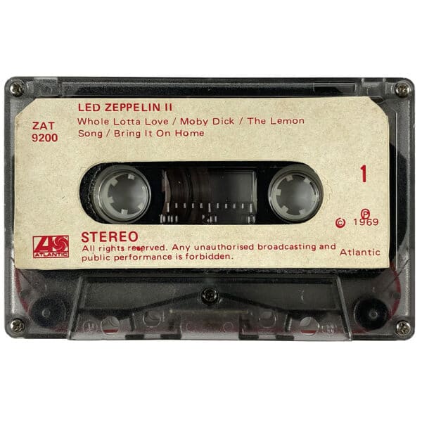 Cassette <br>Led Zeppelin II <br>South Africa (ZAT 9200) - Image 3