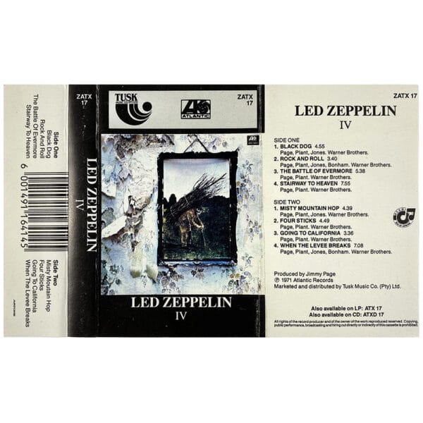 Cassette <br>Led Zeppelin IV <br>South Africa (ZATX17) - Image 2