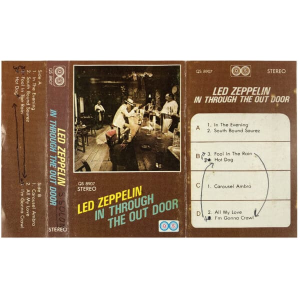 Cassette <br>In Through The Out Door <br>Saudi Arabia (QS 8907) - Image 2