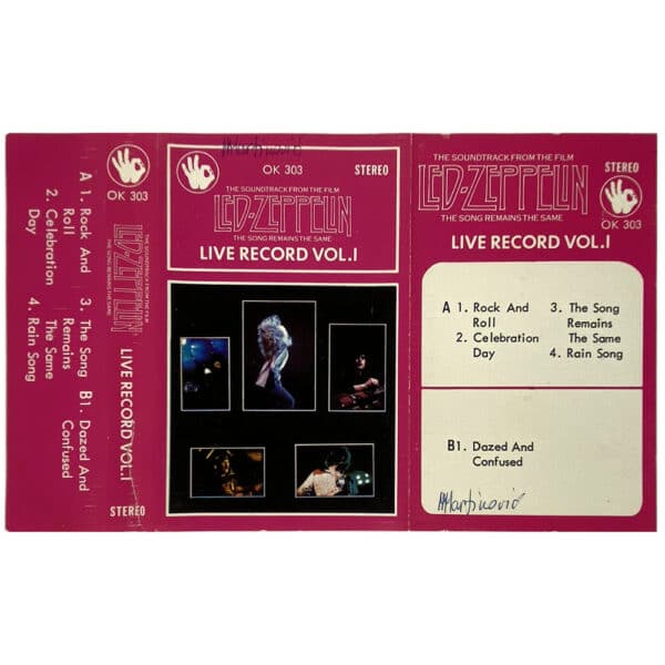 Cassette <br>The Song Remains The Same <br>Singapore (OK 303) - Image 2