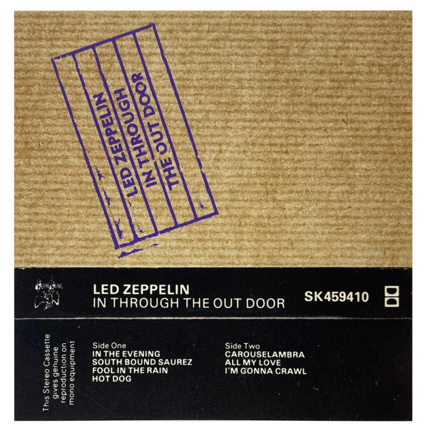 Cassette <br>In Through The Out Door <br>UK (SK 459410) #2 - Image 2