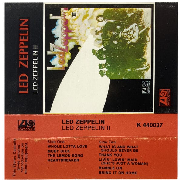 Cassette <br>Led Zeppelin II <br>UK (K440037) #1 - Image 2