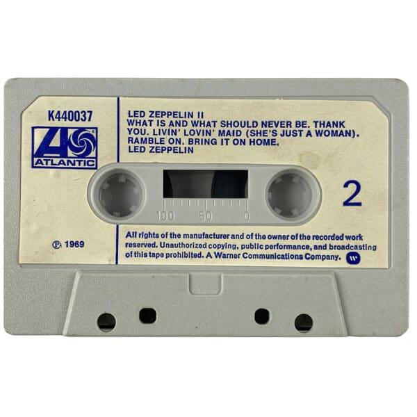 Cassette <br>Led Zeppelin II <br>UK (K440037) #1 - Image 5