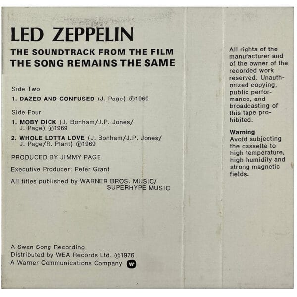 Cassette <br>The Song Remains The Same <br>UK (SK4.89402) - Image 7