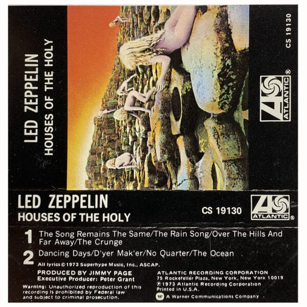 Cassette <br>Houses of the Holy <br>USA (CS 19130) #2 - Image 2