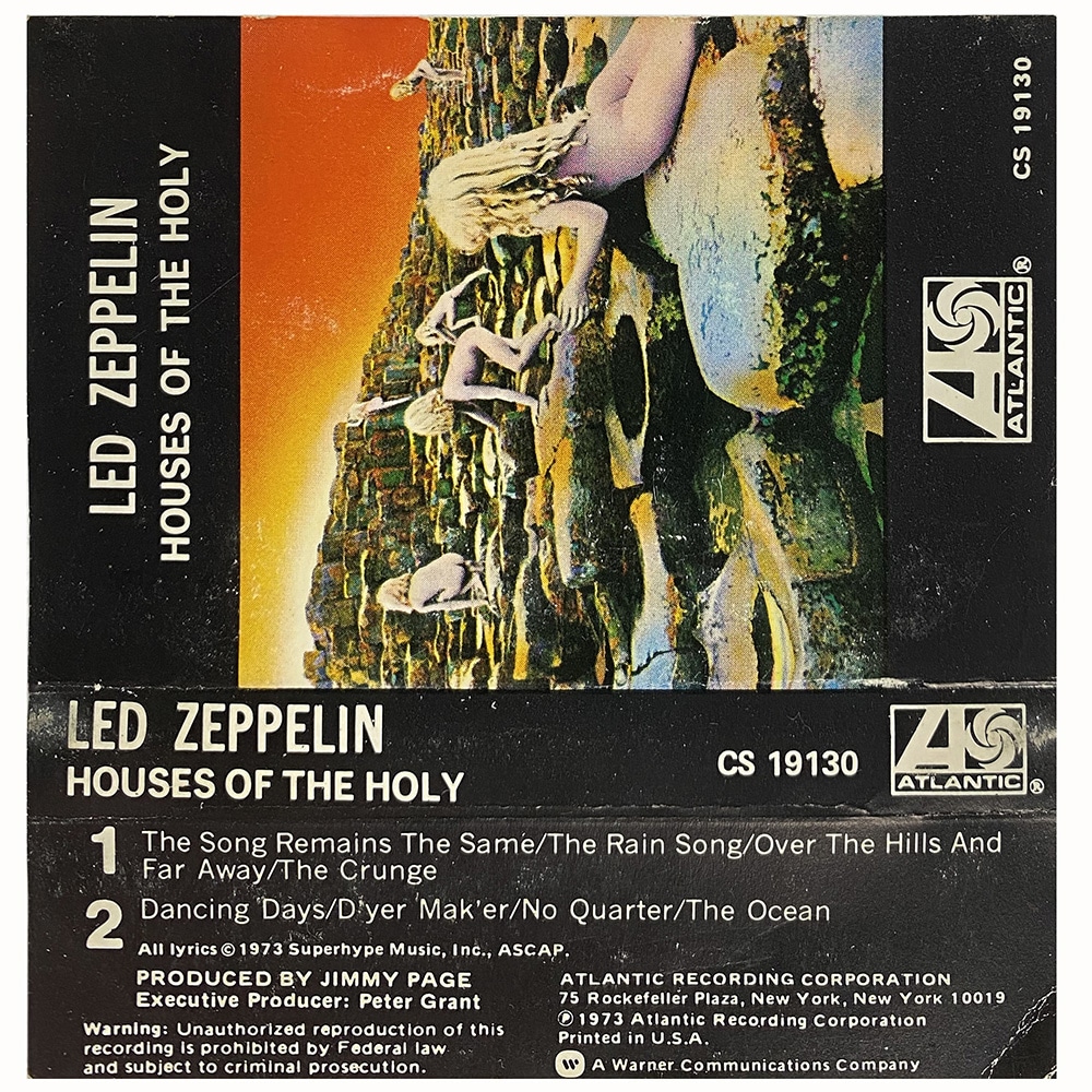 Cassette <br>Houses of the Holy <br>USA (CS 19130) #1 - Image 2