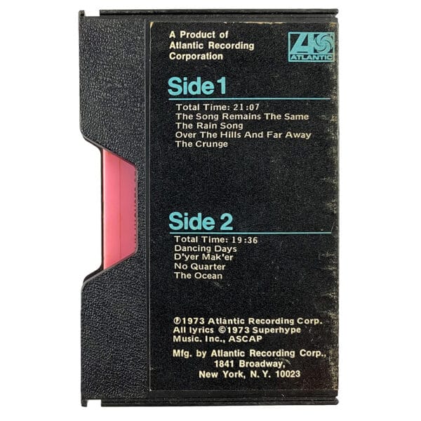 Cassette <br>Houses of the Holy <br>USA (CS-7255) #1 - Image 2