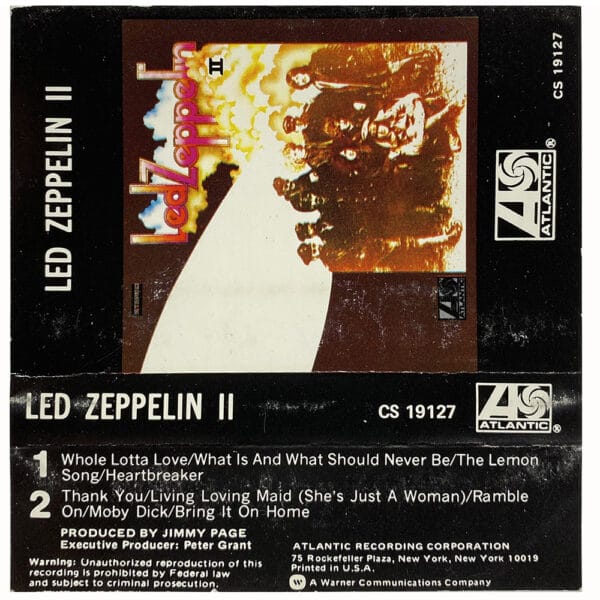 Cassette <br>Led Zeppelin II <br>USA (CS 19127) #1 - Image 2