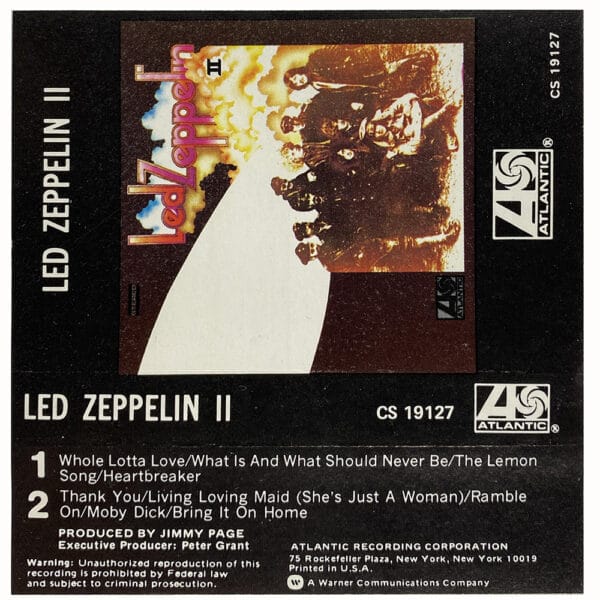 Cassette <br>Led Zeppelin II <br>USA (CS 19127) #2 - Image 2
