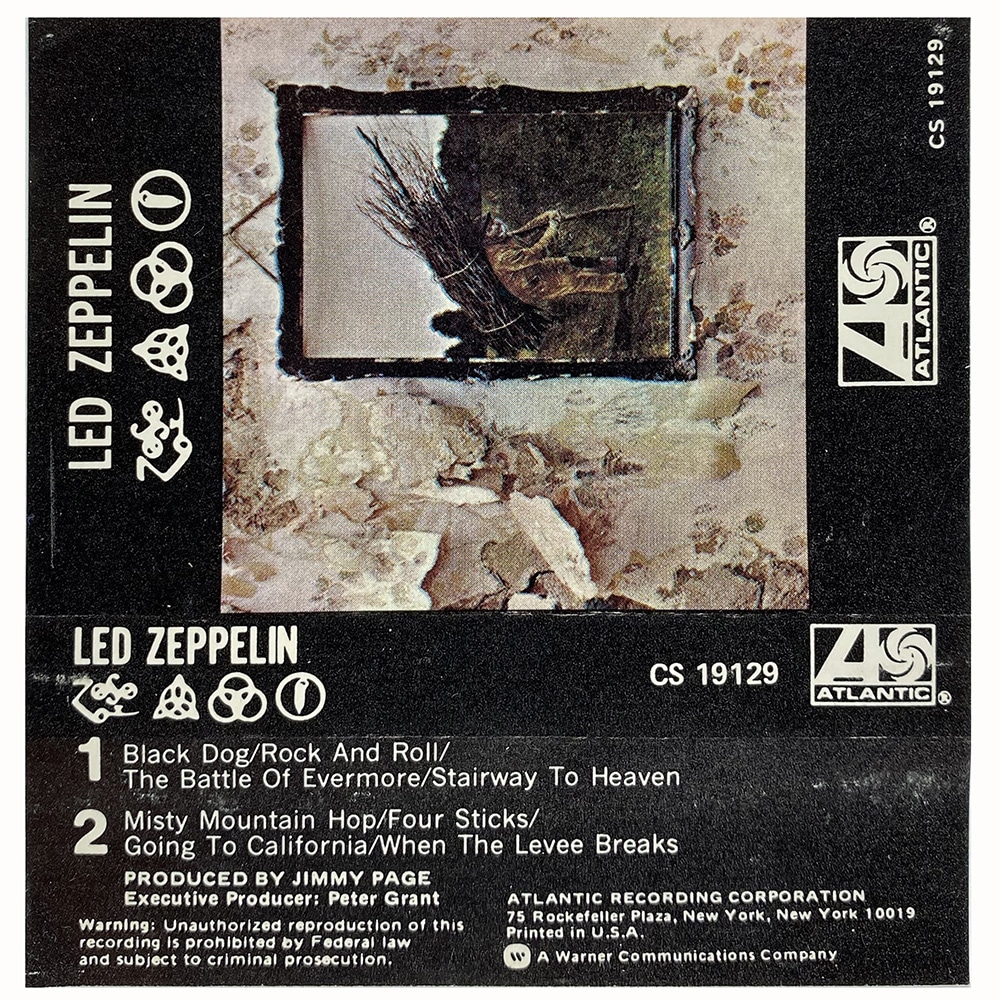 Cassette <br>Led Zeppelin IV <br> USA (CS 19129) #2 - Image 2