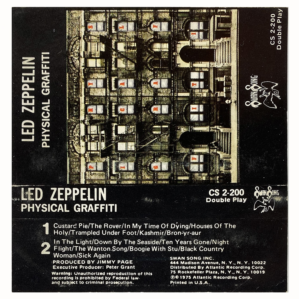 Cassette <br>Physical Graffiti <br>USA (CS 2-200) #1 - Image 2