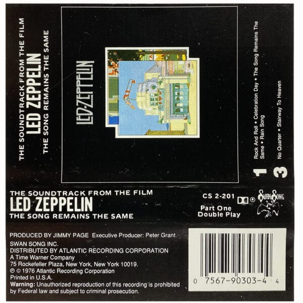 Cassette <br>The Song Remains The Same <br>USA (CS 2-201) #2 - Image 2