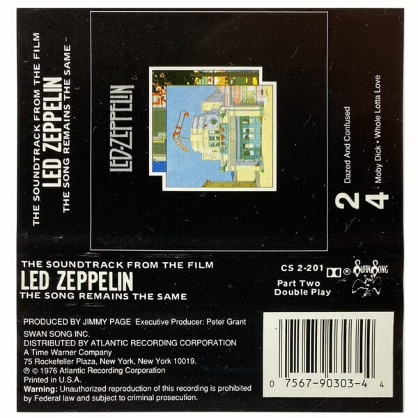 Cassette <br>The Song Remains The Same <br>USA (CS 2-201) #2 - Image 7
