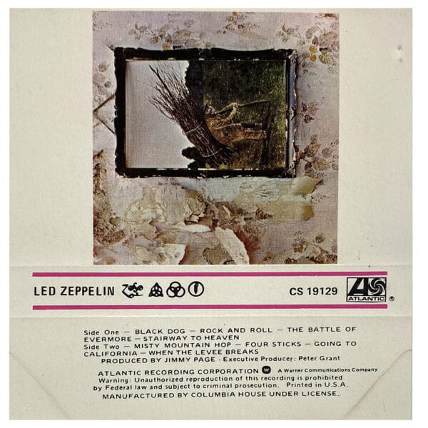 Cassette <br>Led Zeppelin IV <br> USA (CS 19129) #5 - Image 2