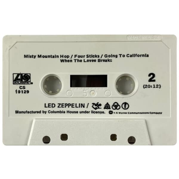 Cassette <br>Led Zeppelin IV <br> USA (CS 19129) #5 - Image 4