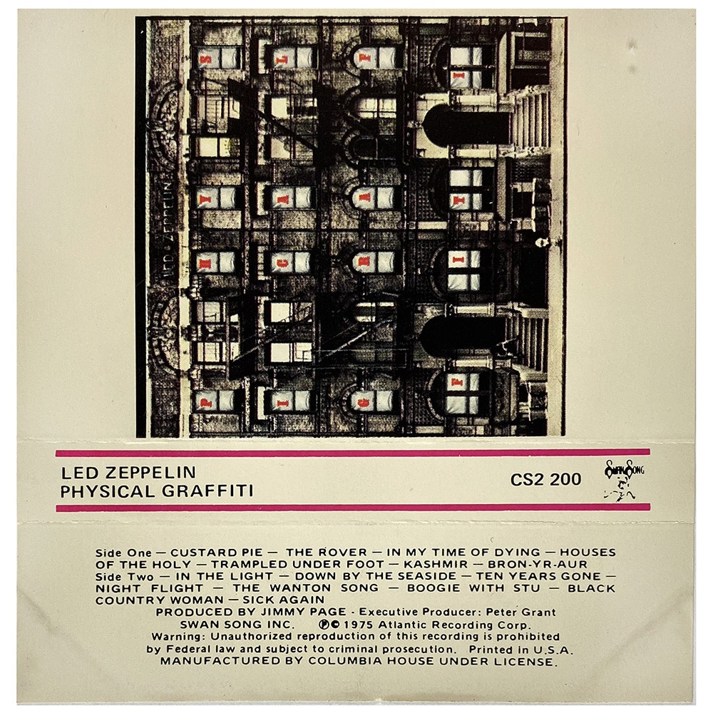 Cassette <br>Physical Graffiti <br>USA (CS 2-200) #5 - Image 2