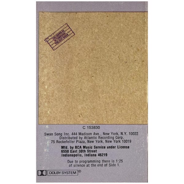 Cassette <br>In Through The Out Door <br>USA (CS 16002) #6