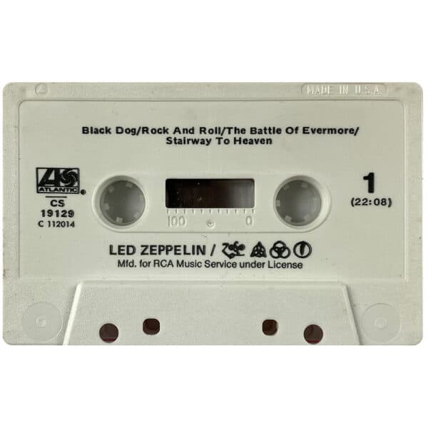 Cassette <br>Led Zeppelin IV <br> USA (CS 19129) #8 - Image 3