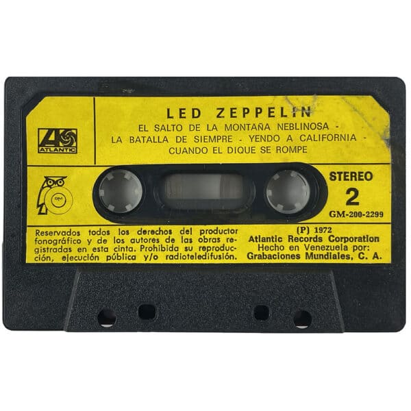Cassette <br>Led Zeppelin IV <br>Venezuela (GM-200.2299) - Image 4