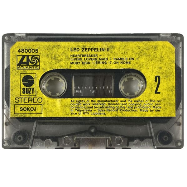 Cassette <br>Led Zeppelin II <br>Yugoslavia (480005) - Image 5