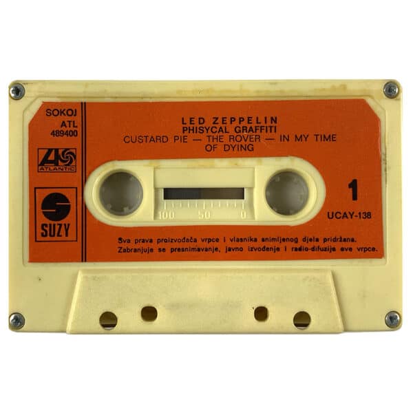 Cassette <br>Physical Graffiti <br>Yugoslavia (ATL 489400) - Image 5