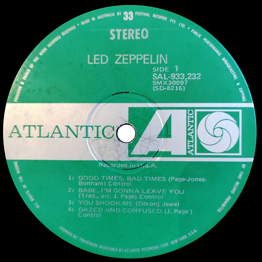 LP <br>Led Zeppelin <br>Australia (SAL-933,232) #9 - Image 3
