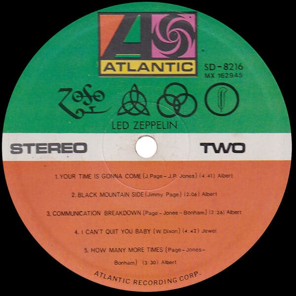 LP <br>Led Zeppelin <br>Australia (SD 8216) #1 - Image 4