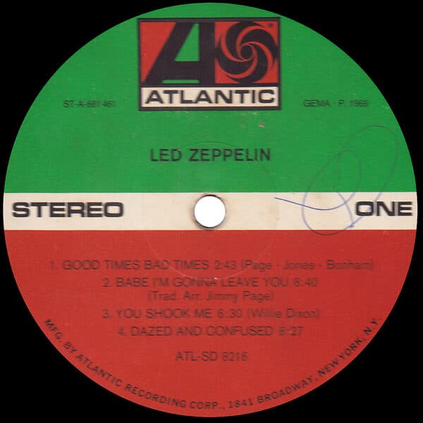 LP <br>Led Zeppelin <br>Austria (ATL-SD 8216) - Image 3
