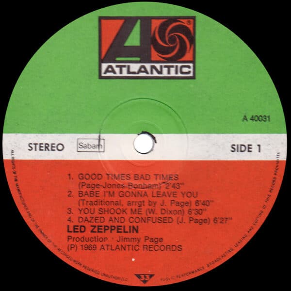LP <br>Led Zeppelin <br>Belgium (40031) - Image 3