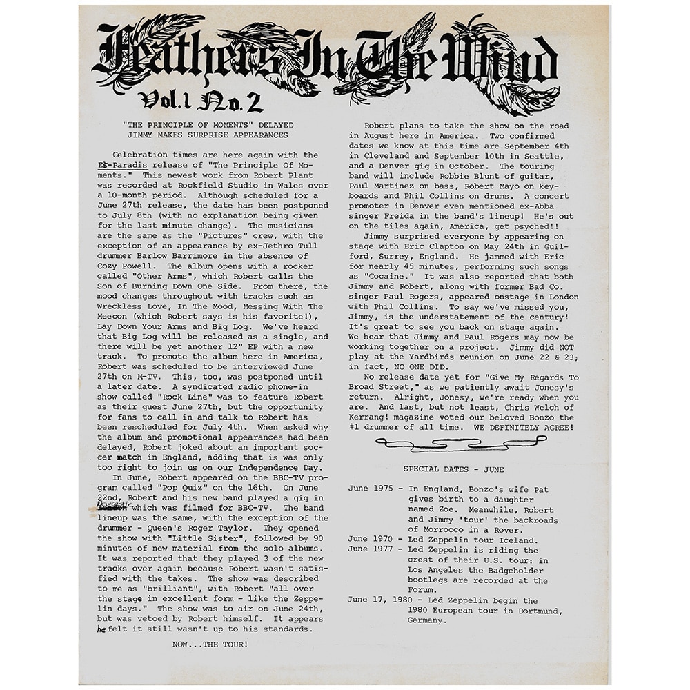 Fanzine <br>Feather in the Wind (#2)