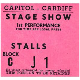 Concert Ticket <br>1972.12.11 <br>Cardiff, UK