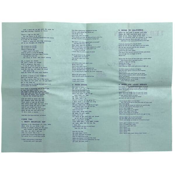 Cassette <br>Led Zeppelin IV <br>Japan (YSA1039A) - Image 7
