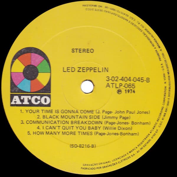 LP <br>Led Zeppelin <br>Brazil (3-02-404-045) #2 - Image 4