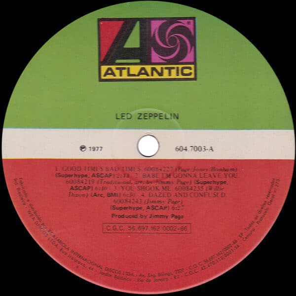 LP <br>Led Zeppelin <br>Brazil (604.7003) #2 - Image 3