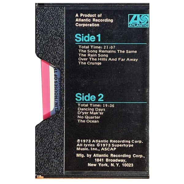 Cassette <br>Houses of the Holy <br>USA (CS-7255) #2 - Image 2
