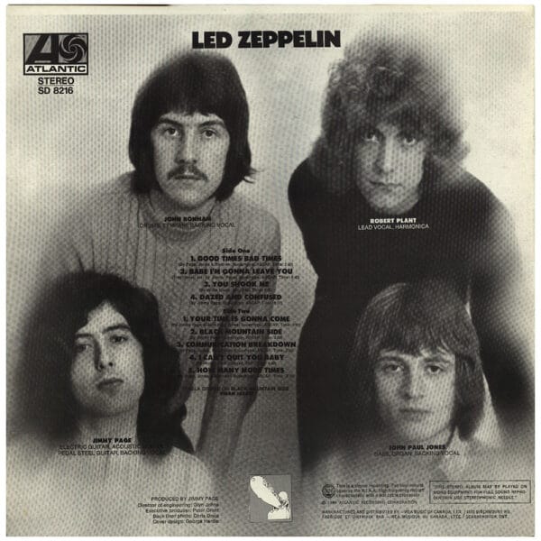 LP <br>Led Zeppelin <br>Canada (SD 8216) #12 - Image 2