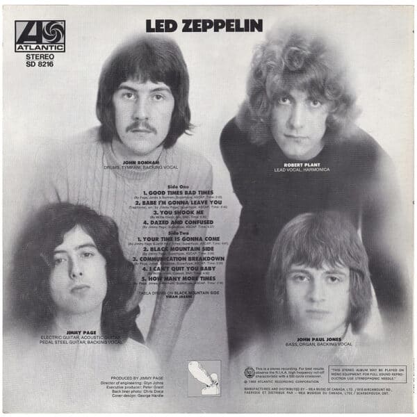 LP <br>Led Zeppelin <br>Canada (SD 8216) #13 - Image 2