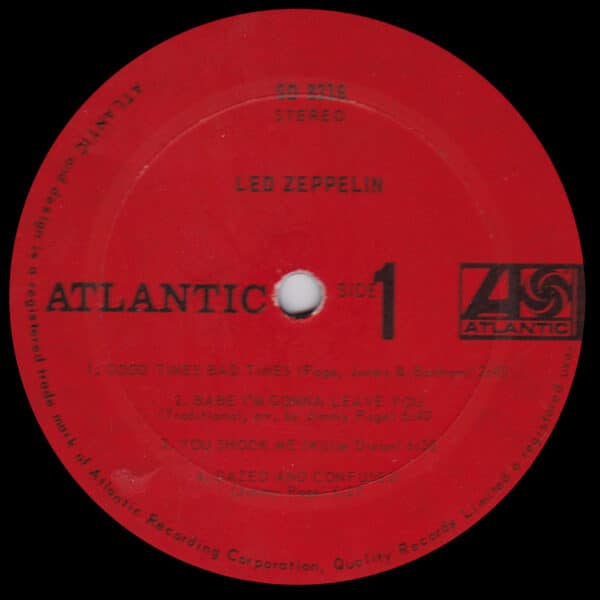 LP <br>Led Zeppelin <br>Canada (SD 8216) #02 - Image 3