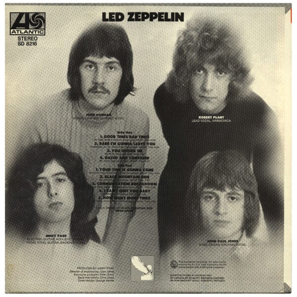 LP <br>Led Zeppelin <br>Canada (SD 8216) #02 - Image 2