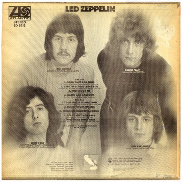 LP <br>Led Zeppelin <br>Canada (SD 8216) #03 - Image 2