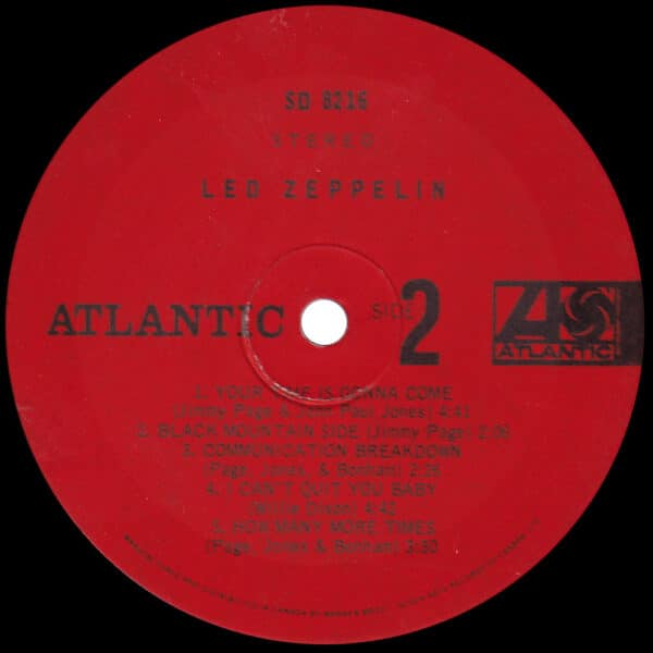 LP <br>Led Zeppelin <br>Canada (SD 8216) #03 - Image 4