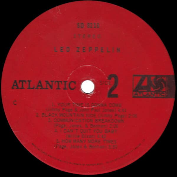 LP <br>Led Zeppelin <br>Canada (SD 8216) #04 - Image 4
