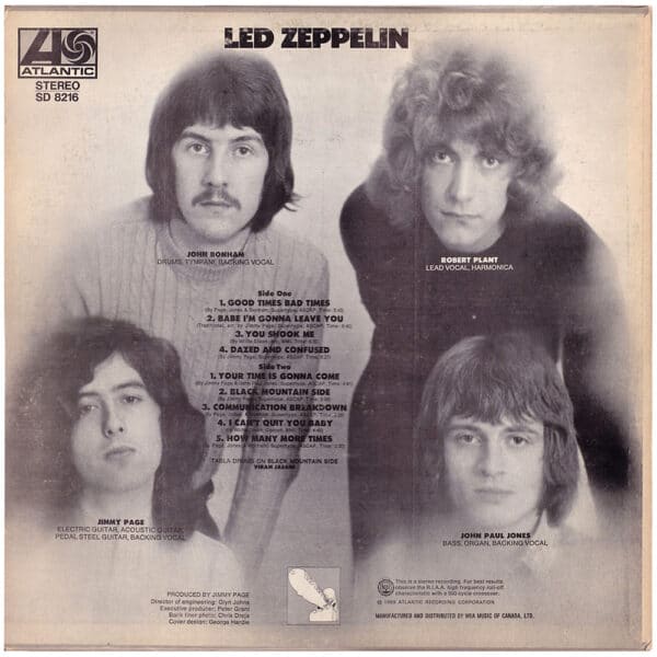 LP <br>Led Zeppelin <br>Canada (SD 8216) #08 - Image 2