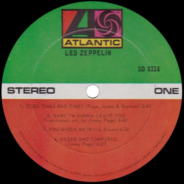 LP <br>Led Zeppelin <br>Canada (SD 8216) #08 - Image 3