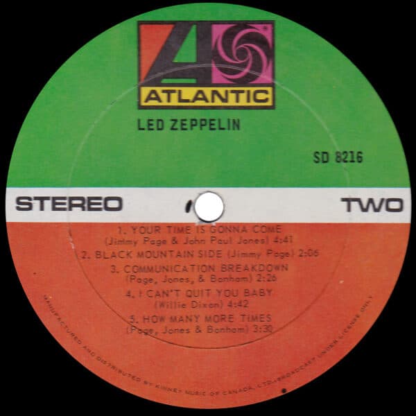 LP <br>Led Zeppelin <br>Canada (SD 8216) #08 - Image 4
