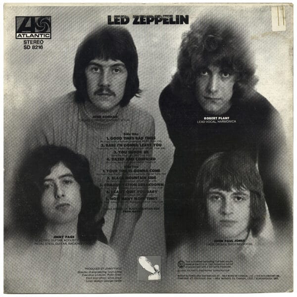 LP <br>Led Zeppelin <br>Canada (SD 8216) #10 - Image 2